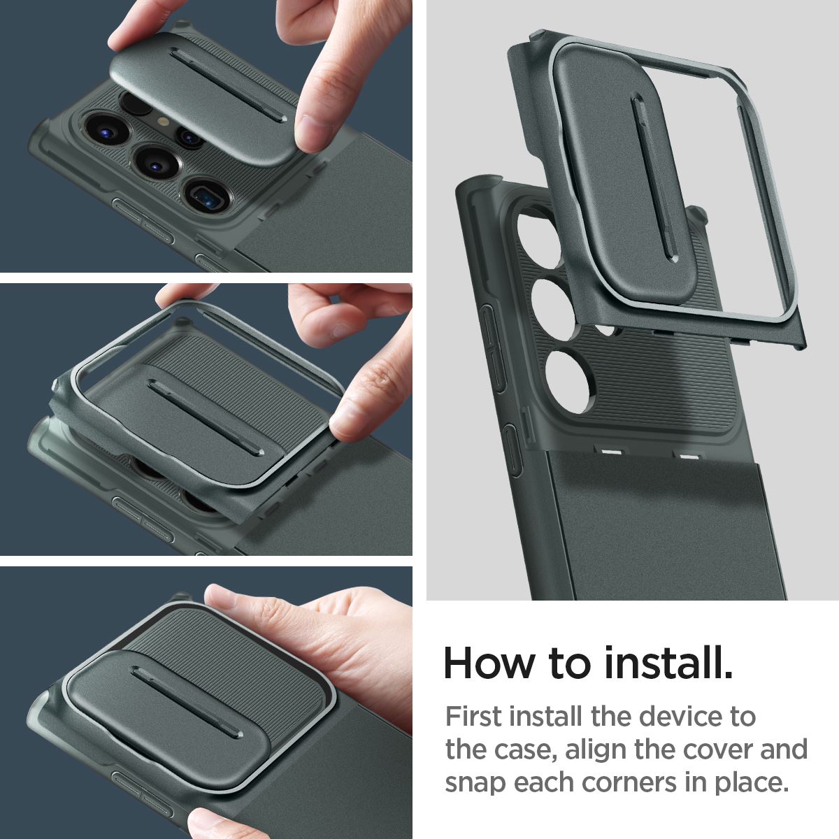 Spigen Optik Armor, abyss green - Samsung Galaxy S23 Ultra (19)
