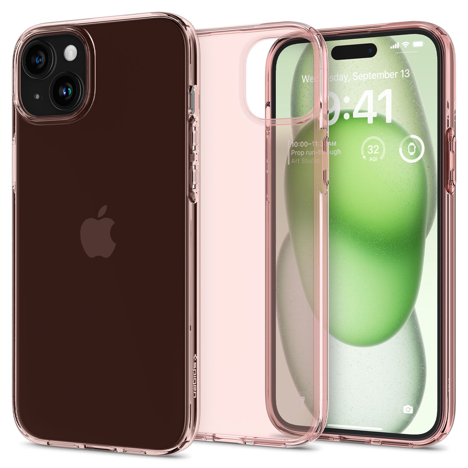 Spigen Crystal Flex, rose crystal - iPhone 15 Plus (2)