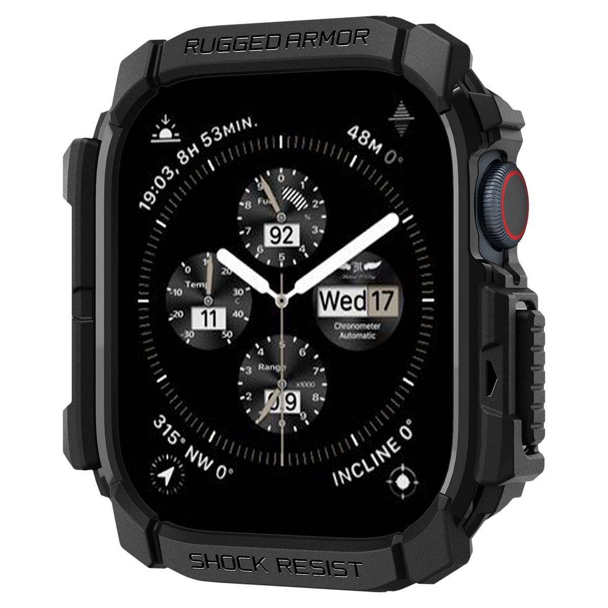 Spigen Rugged Armor, matte black - Apple Watch 11/10 46mm (14)