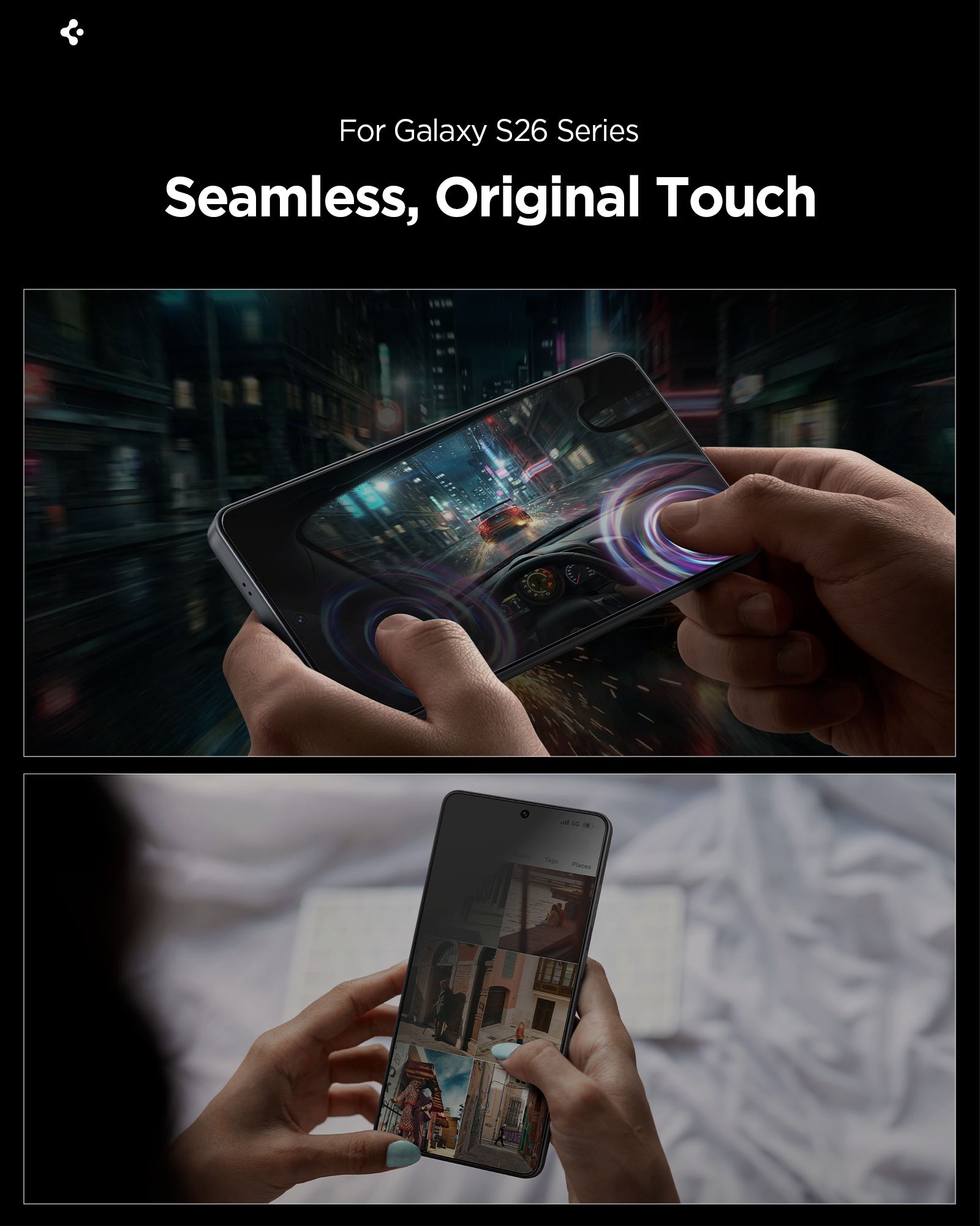 Spigen Glass tR EZ Fit Pro HD (Privacy) 2 Pack, transparency - Samsung Galaxy S26+ (16)