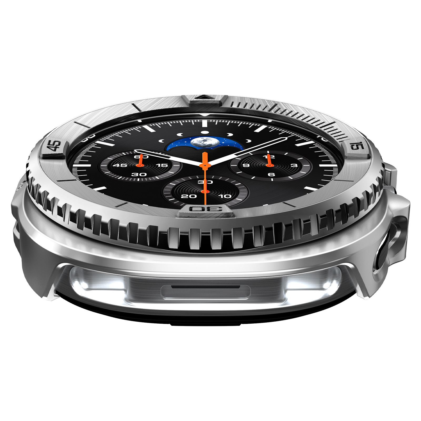 Spigen Bezel Tune Pro (Pilot), silver - Samsung Galaxy Watch 8 Classic 46mm (11)