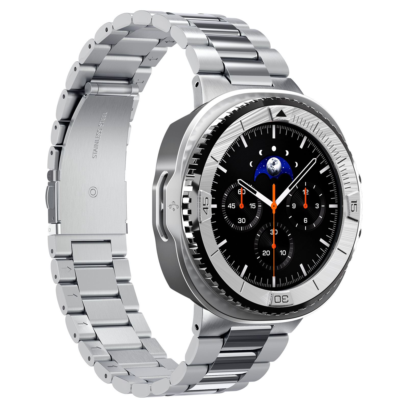 Spigen Bezel Tune Pro (Pilot), silver - Samsung Galaxy Watch 8 Classic 46mm (8)