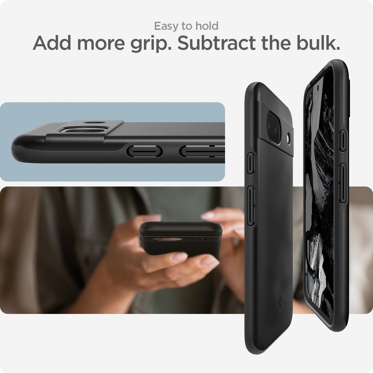 Spigen Thin Fit, black - Google Pixel 8a (4)