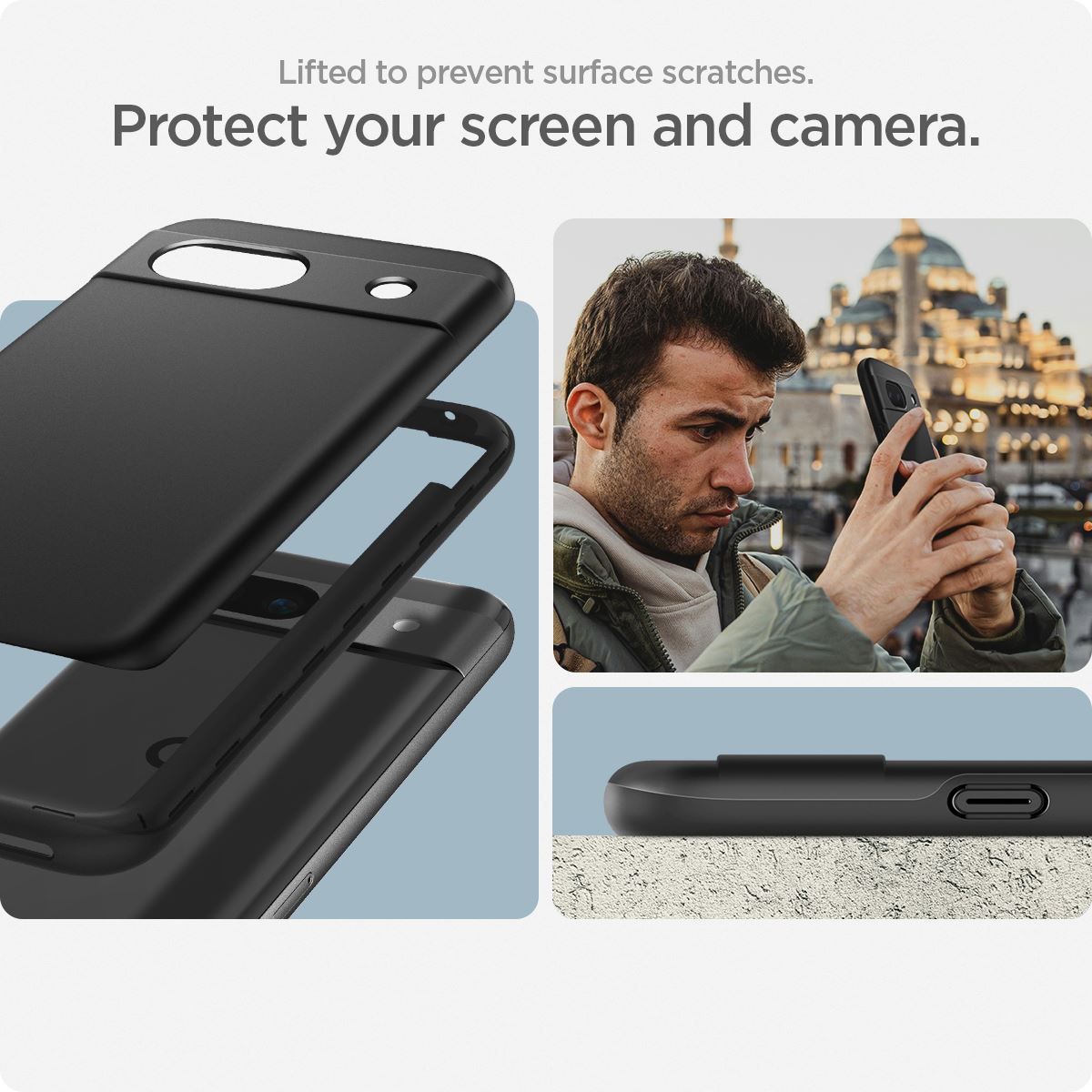 Spigen Thin Fit, black - Google Pixel 8a (6)