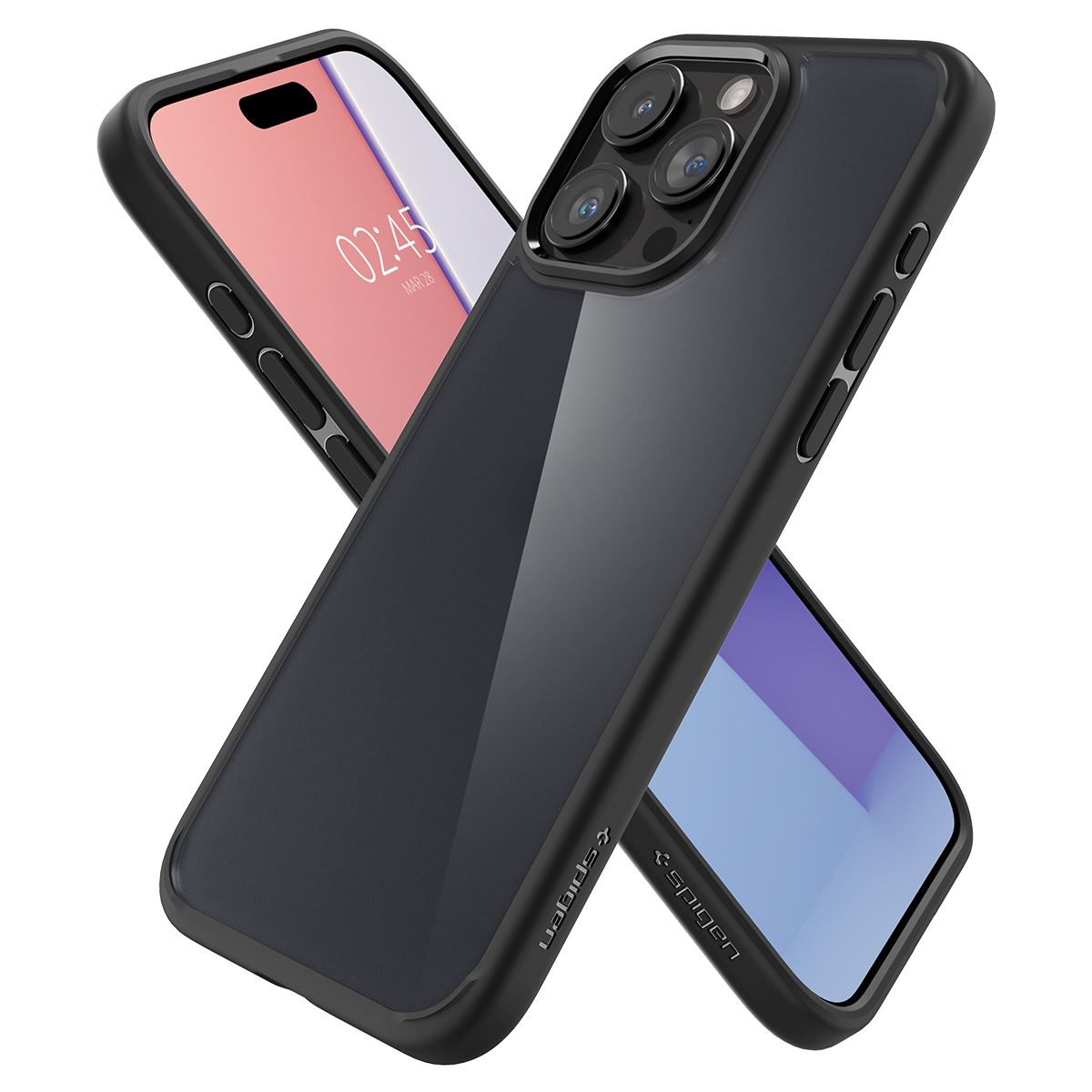 Spigen Ultra Hybrid, frost black - iPhone 15 Pro (7)