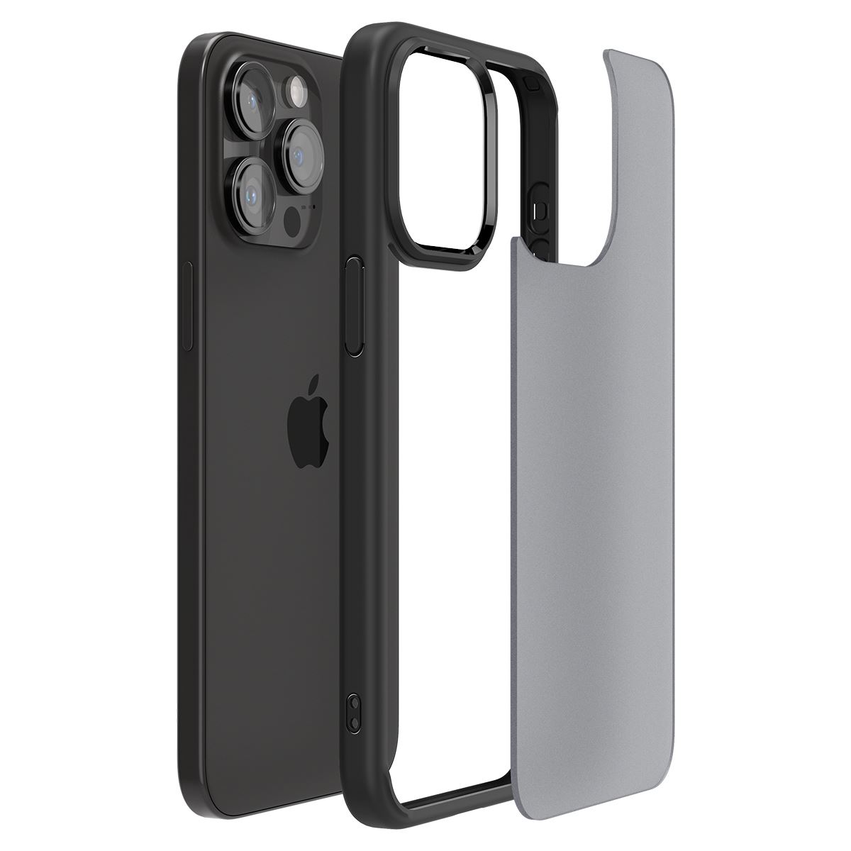 Spigen Ultra Hybrid, frost black - iPhone 15 Pro (8)