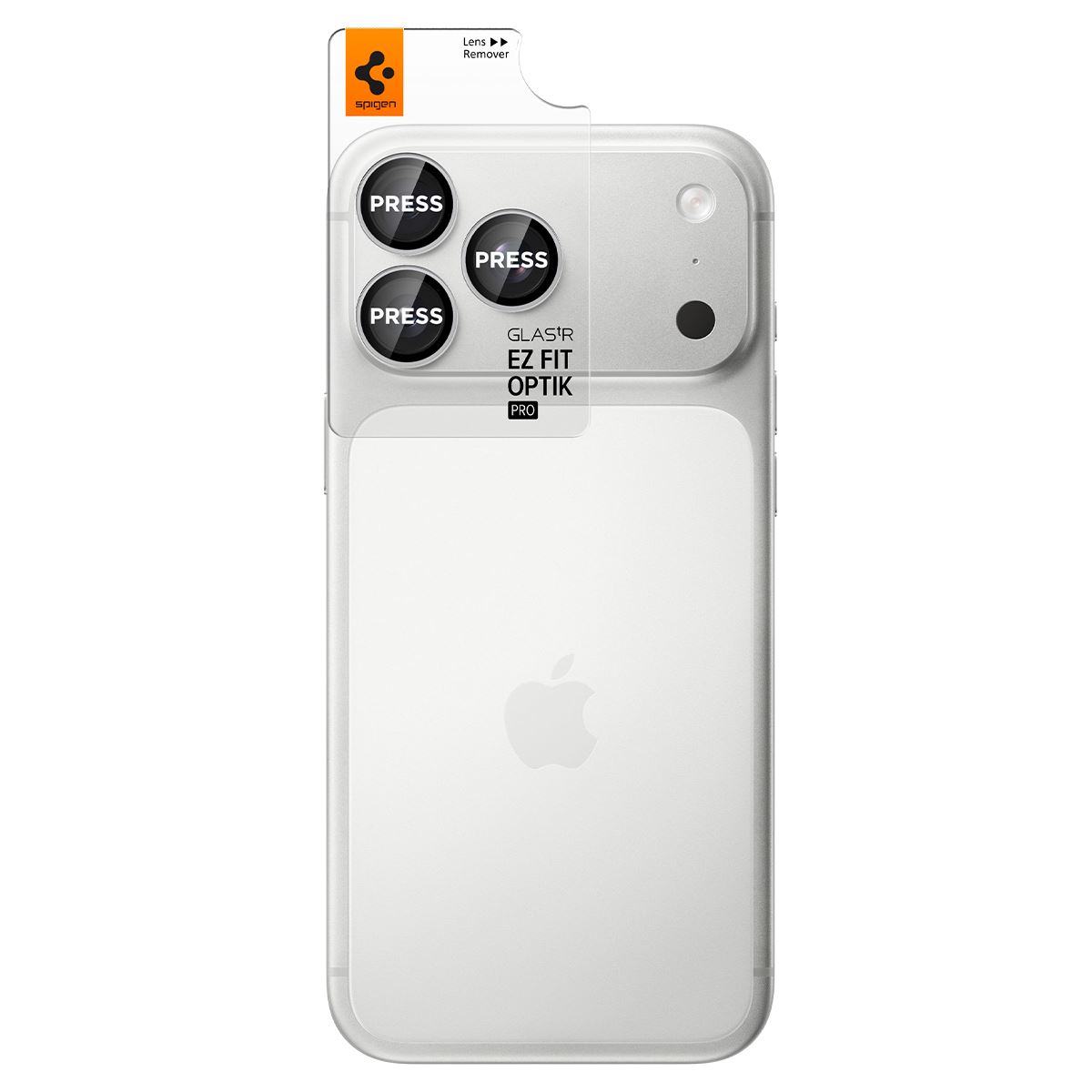 Spigen Glass tR EZ Fit Optik Pro 2 Pack, silver - iPhone 18 Pro Max/18 Pro (2)