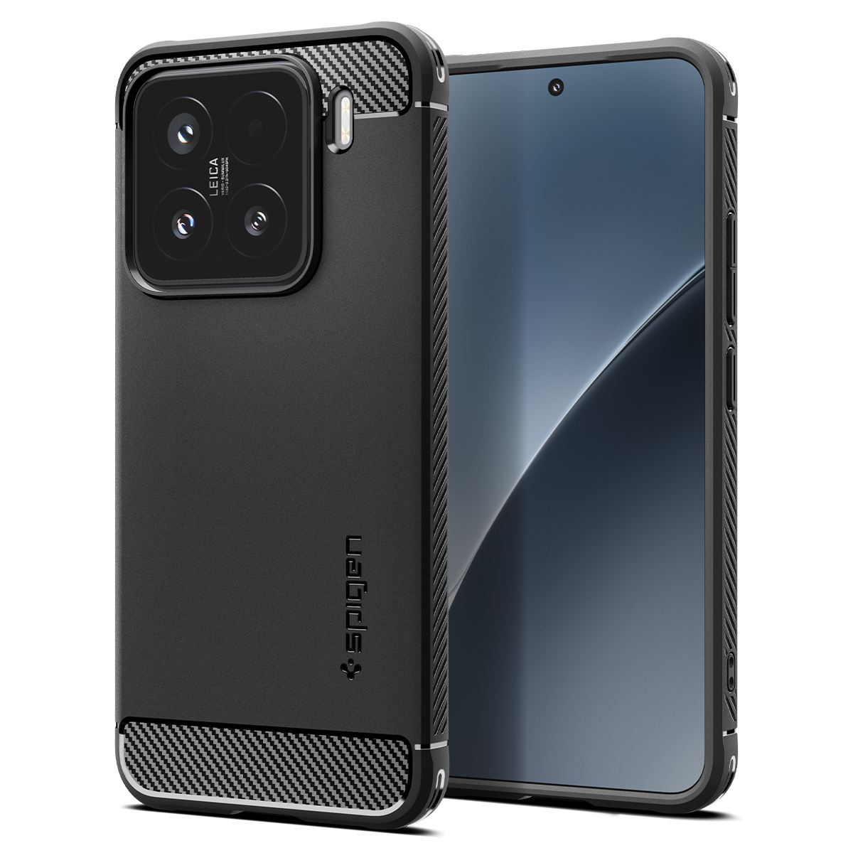 Spigen Rugged Armor, matte black - Xiaomi 15