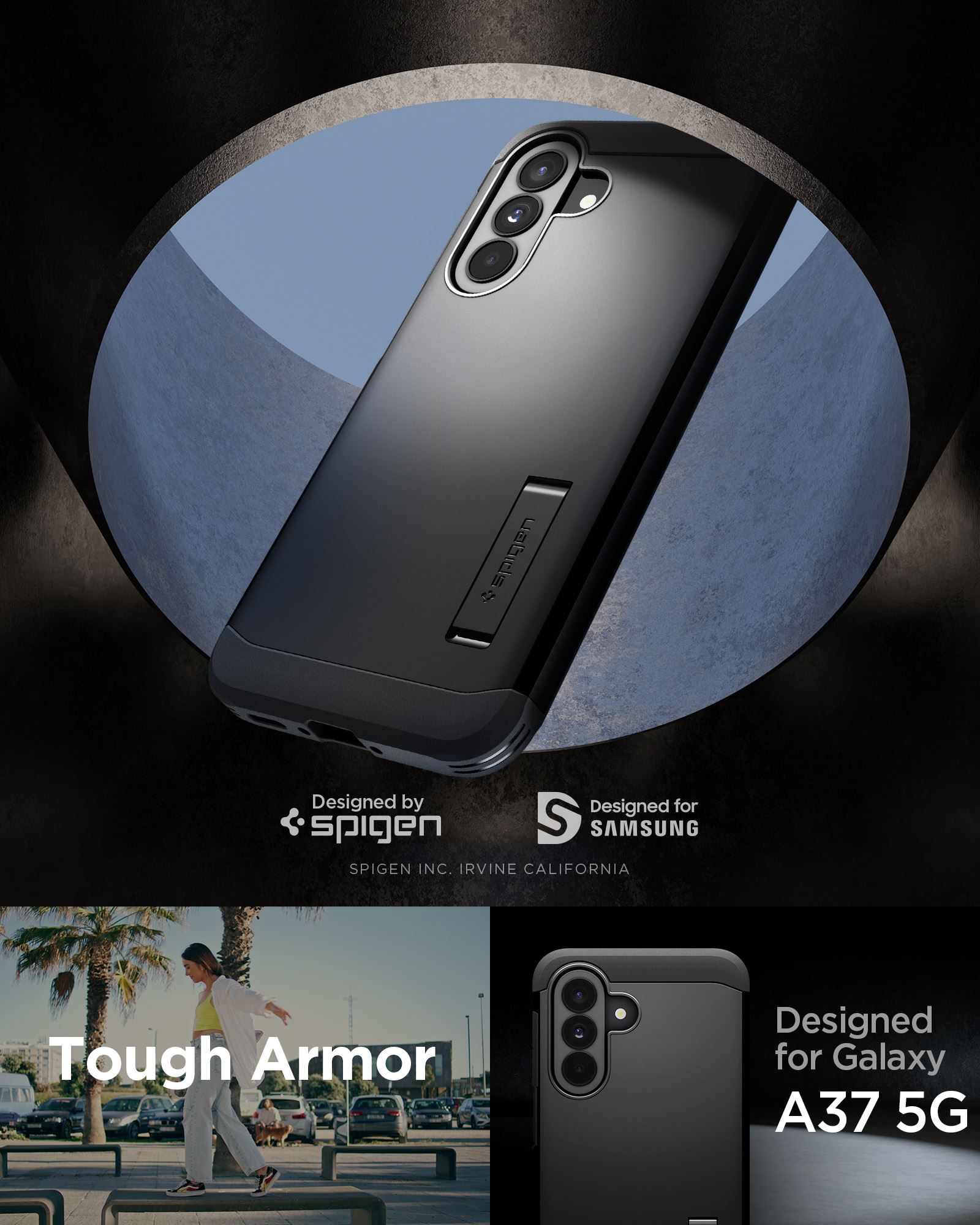 Spigen Tough Armor, black - Samsung Galaxy A37 5G (10)
