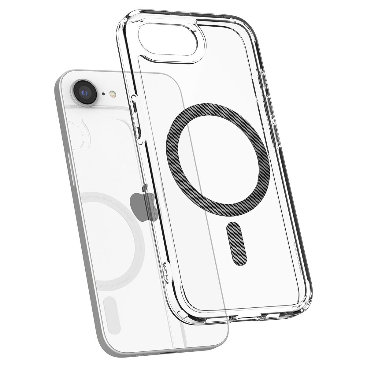 Spigen Ultra Hybrid MagSafe, clear carbon fiber - iPhone 16e (6)
