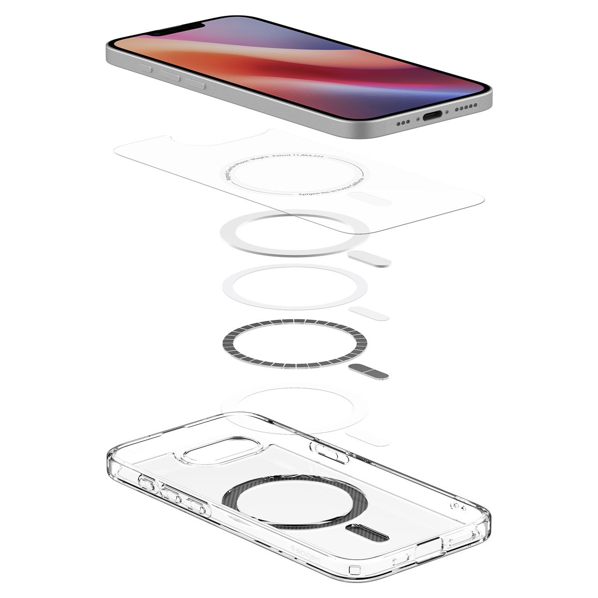 Spigen Ultra Hybrid MagSafe, clear carbon fiber - iPhone 16e (8)