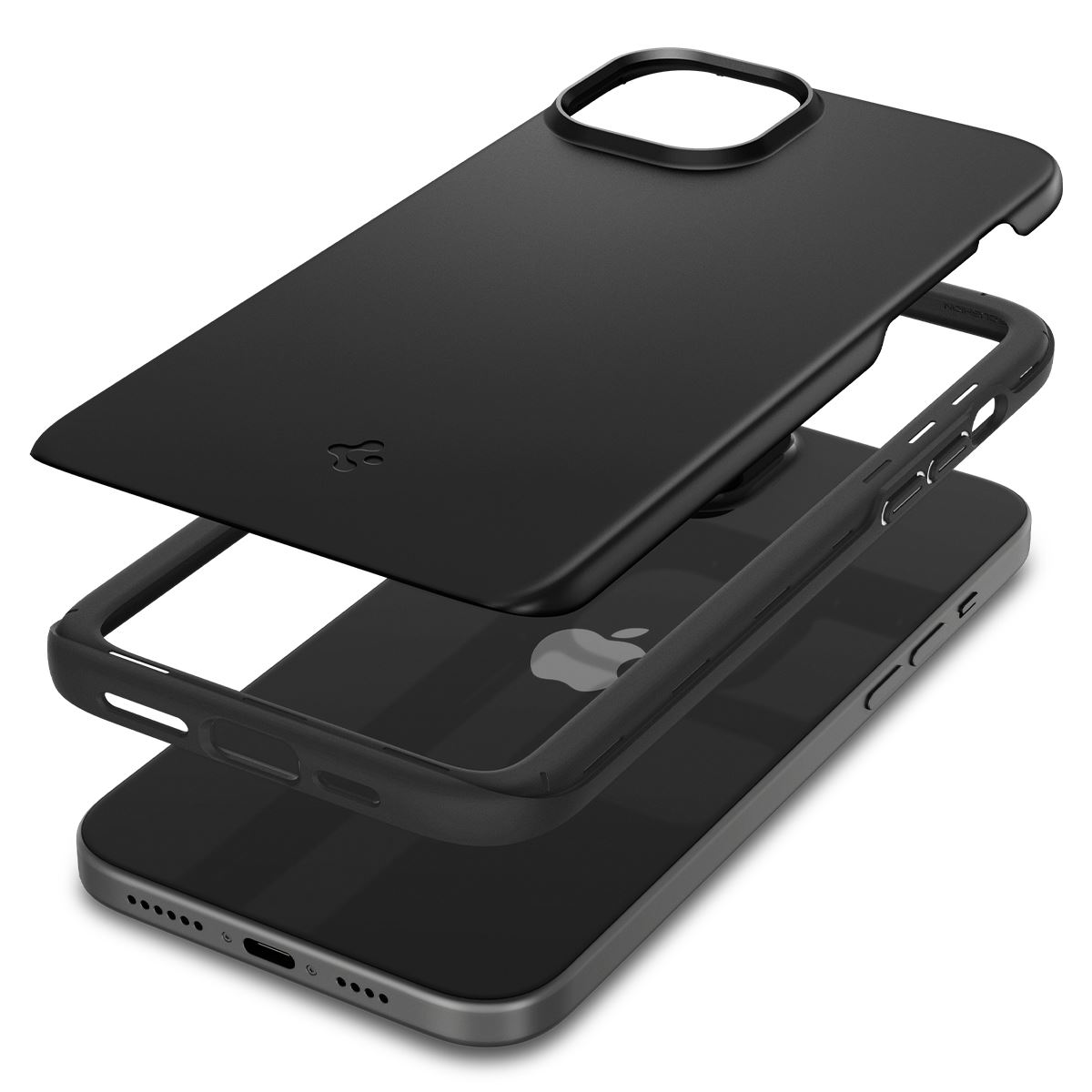 Spigen Thin Fit, black - iPhone 15 (10)