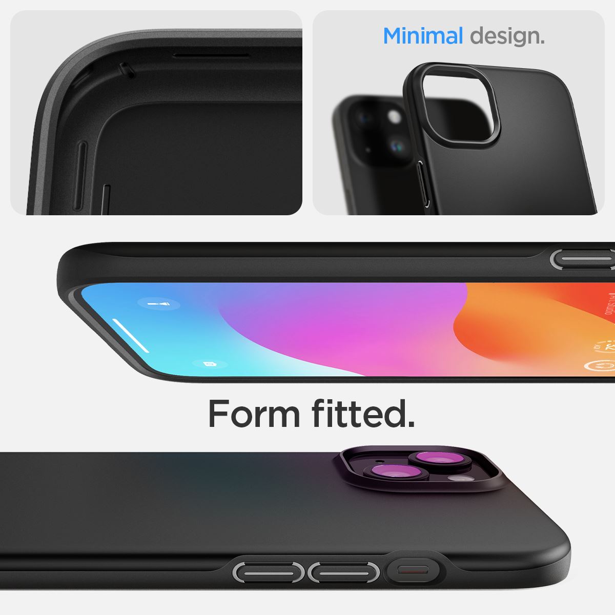 Spigen Thin Fit, black - iPhone 15 (13)