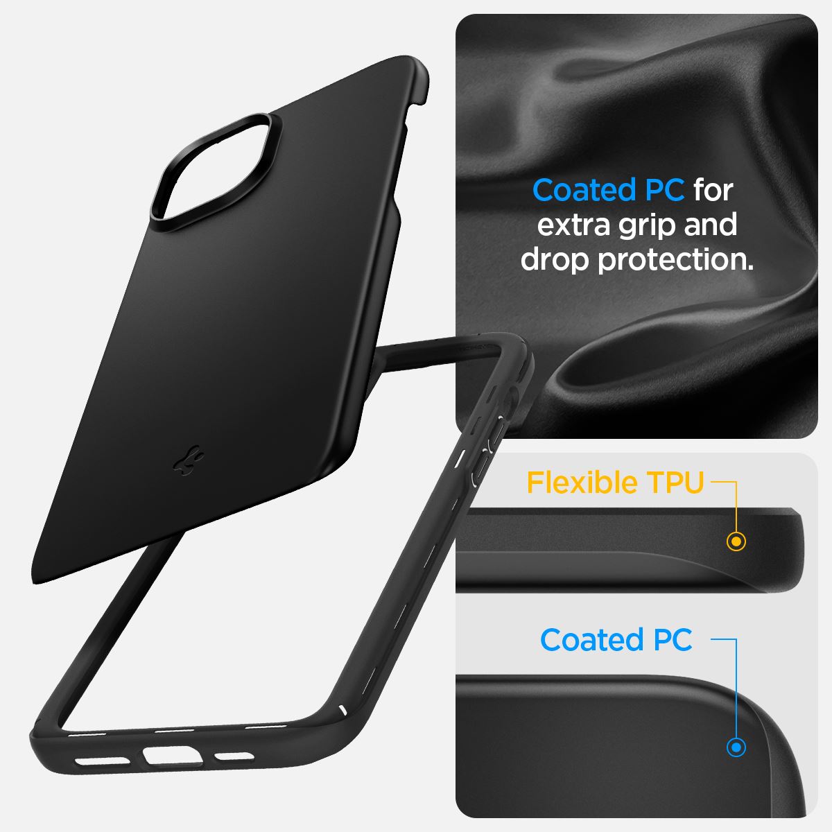 Spigen Thin Fit, black - iPhone 15 (14)