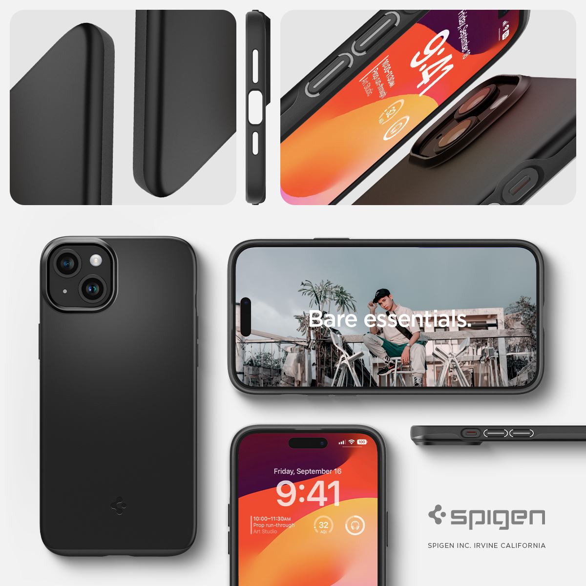 Spigen Thin Fit, black - iPhone 15 (17)