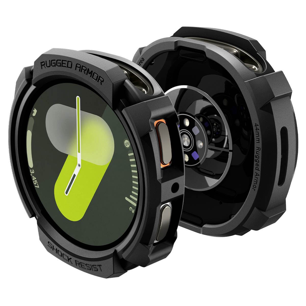 Spigen Rugged Armor, matte black - Samsung Galaxy Watch 8 (44mm) (8)