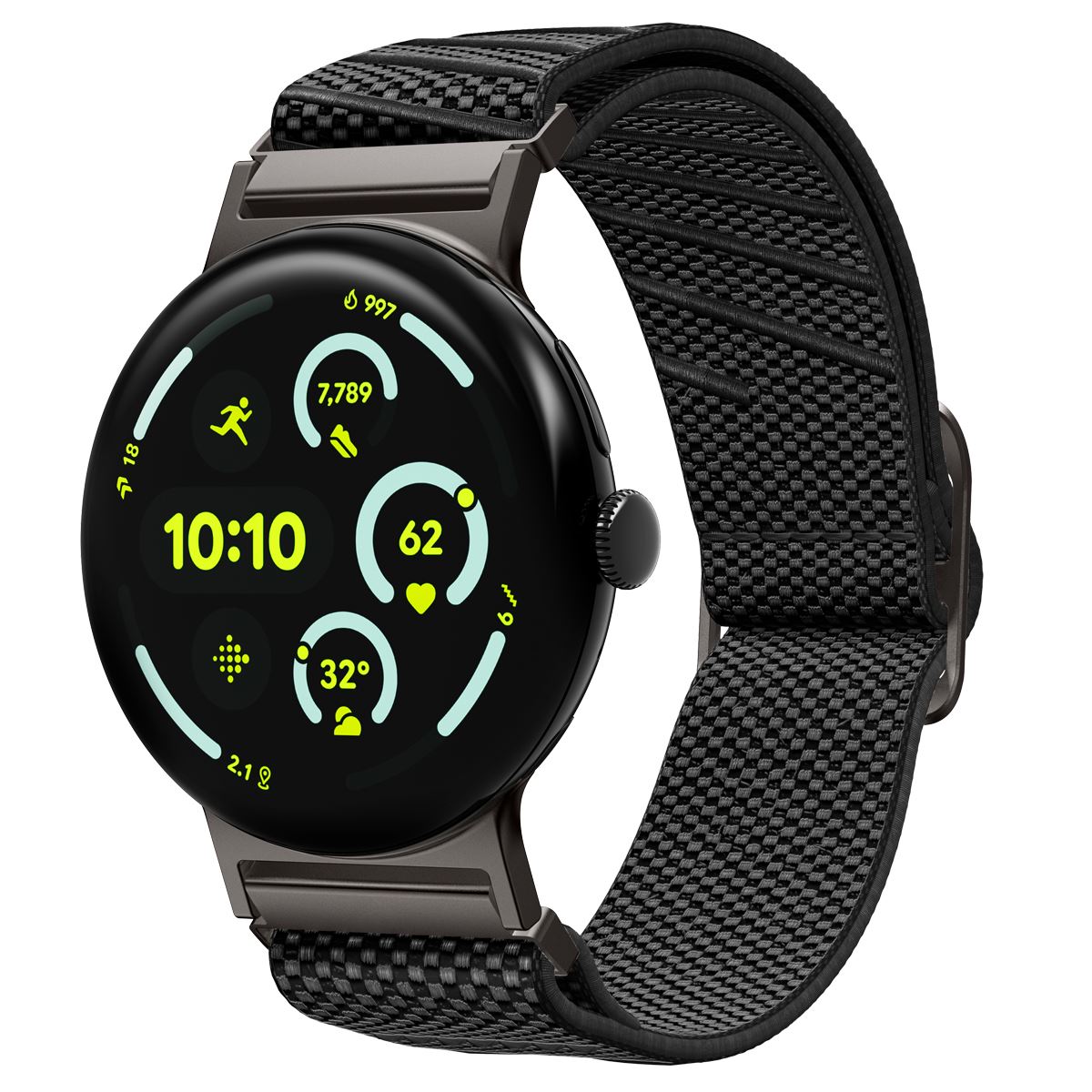 Spigen Lite Fit X V2, black - Google Pixel Watch 4/3/2/1 41mm (1)