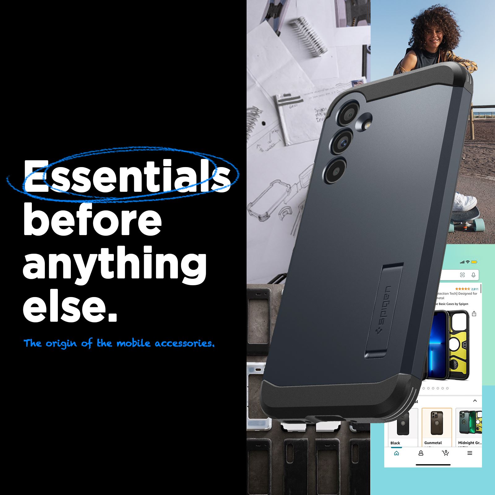 Spigen Tough Armor, metal slate - Samsung Galaxy A54 5G (12)