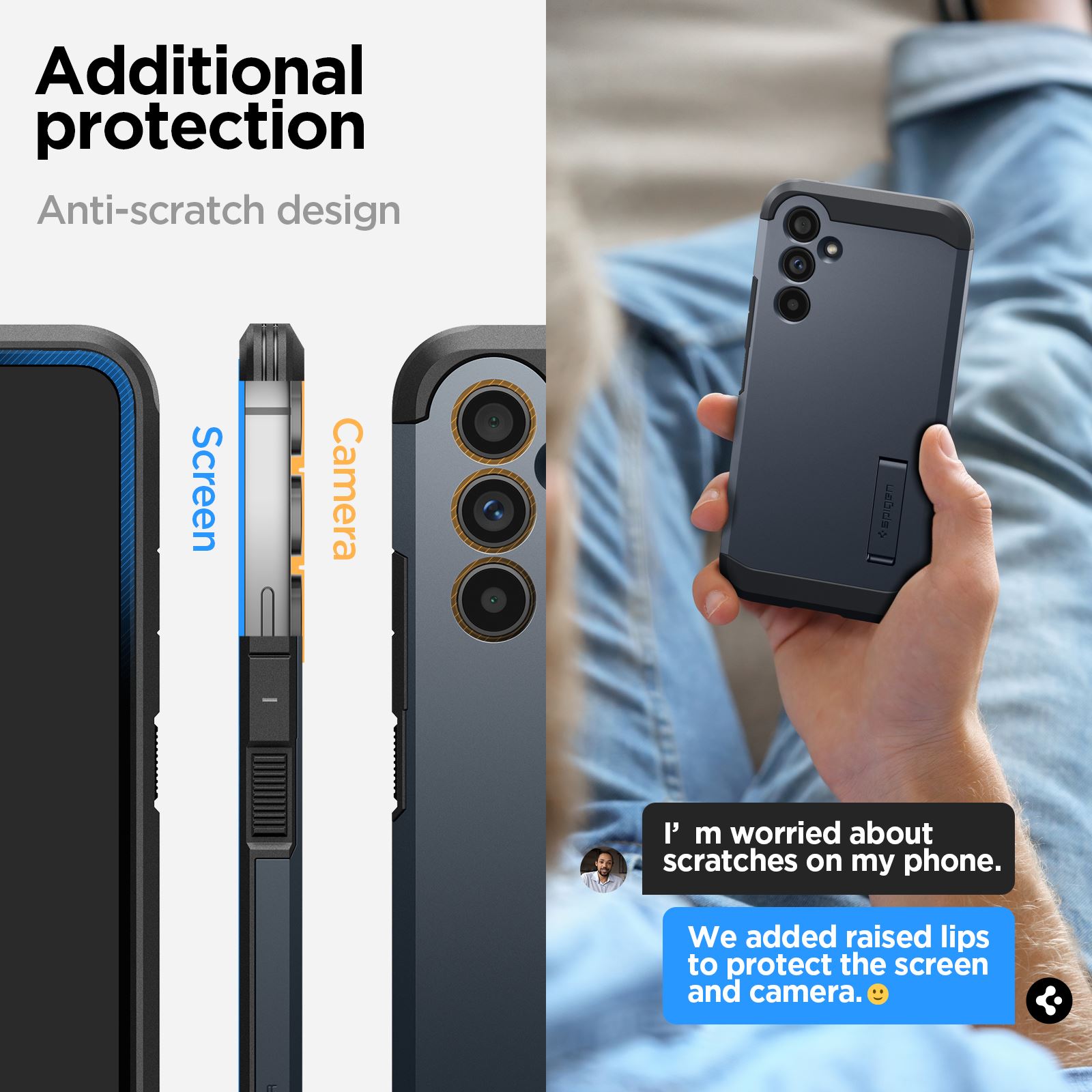 Spigen Tough Armor, metal slate - Samsung Galaxy A54 5G (16)