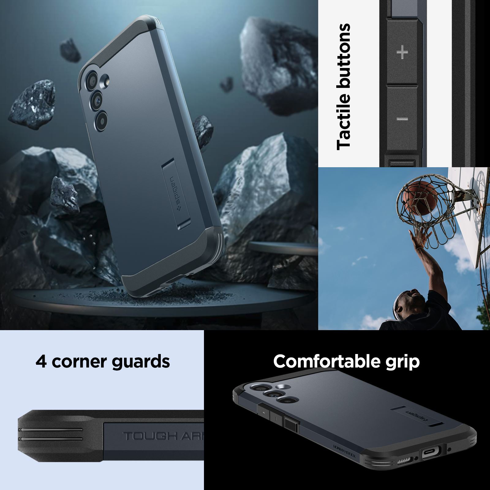 Spigen Tough Armor, metal slate - Samsung Galaxy A54 5G (17)