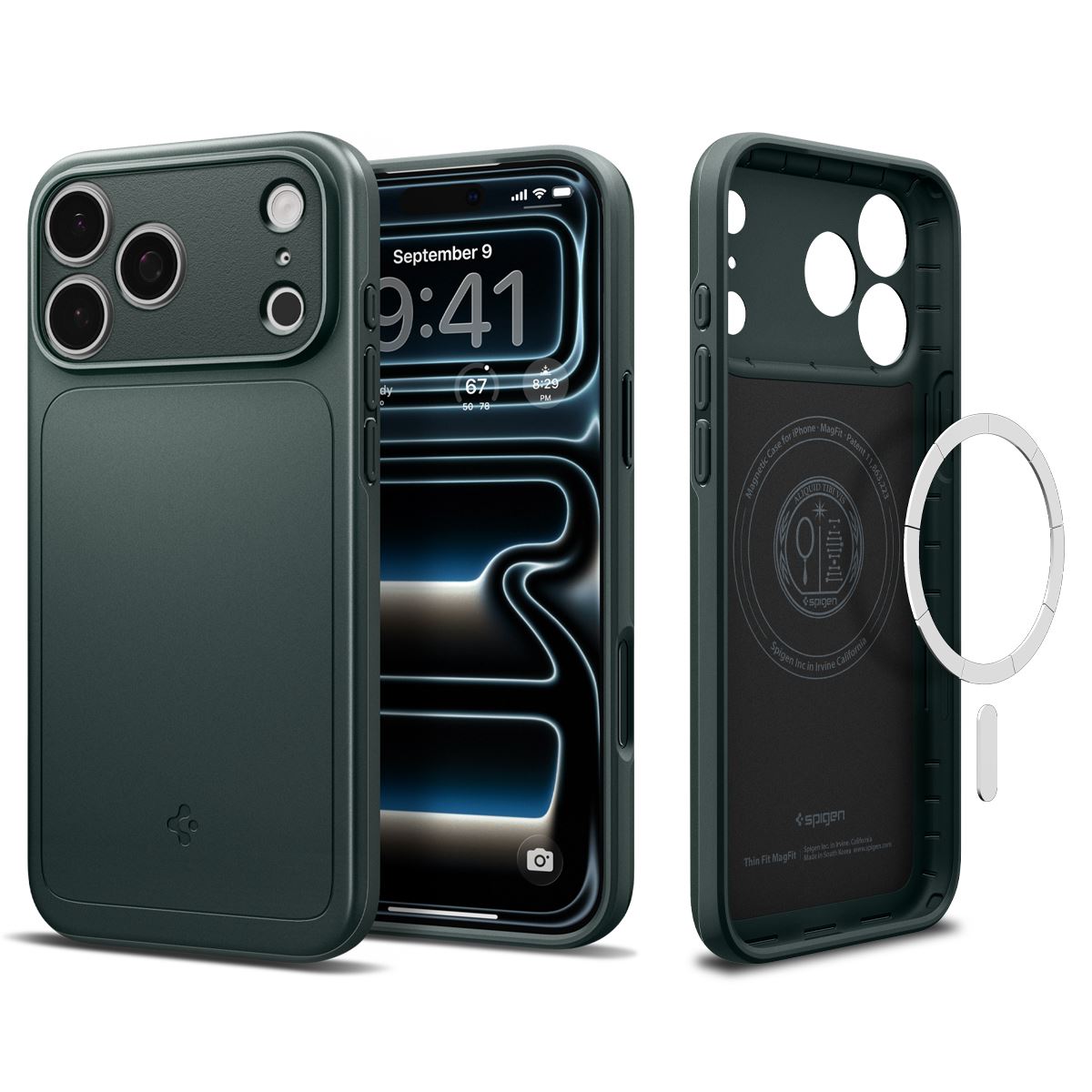 Spigen Thin Fit MagSafe, abyss green - iPhone 18 Pro Max/17 Pro Max (2)