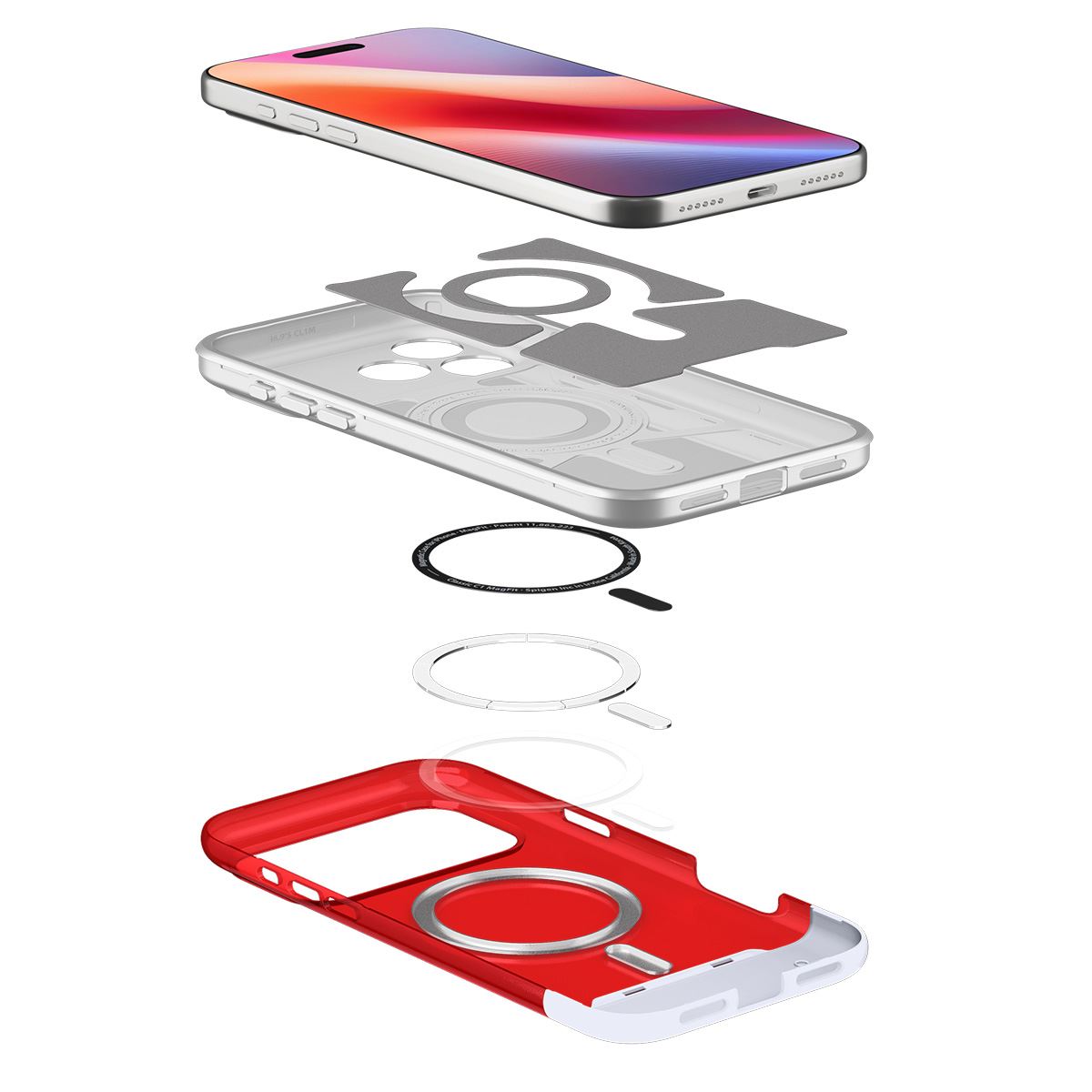 Spigen Classic C1 MagSafe, ruby - iPhone 17 Pro Max (8)