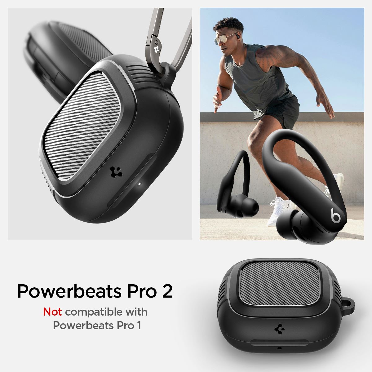 Spigen Rugged Armor, matte black - Apple Powerbeats Pro 2 (13)