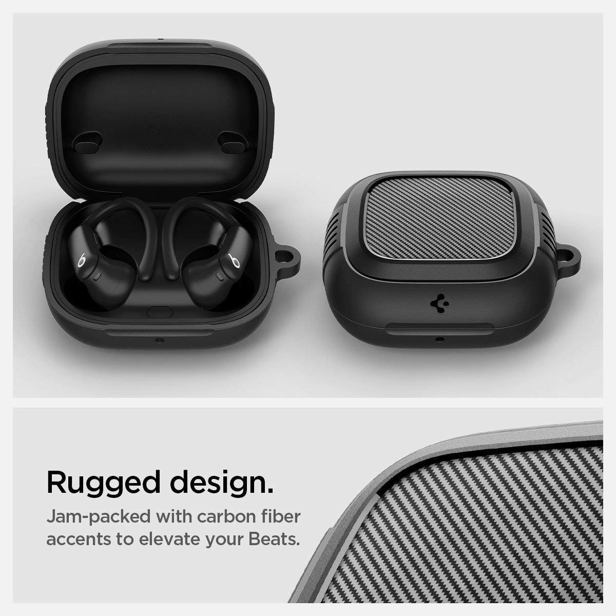 Spigen Rugged Armor, matte black - Apple Powerbeats Pro 2 (14)