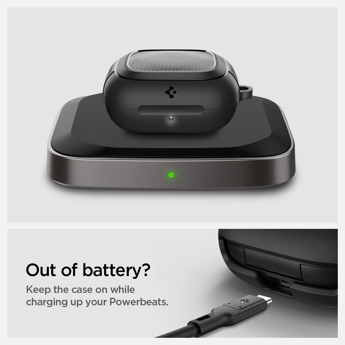 Spigen Rugged Armor, matte black - Apple Powerbeats Pro 2 (16)