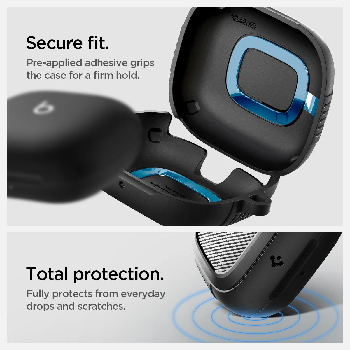 Spigen Rugged Armor, matte black - Apple Powerbeats Pro 2 (18)