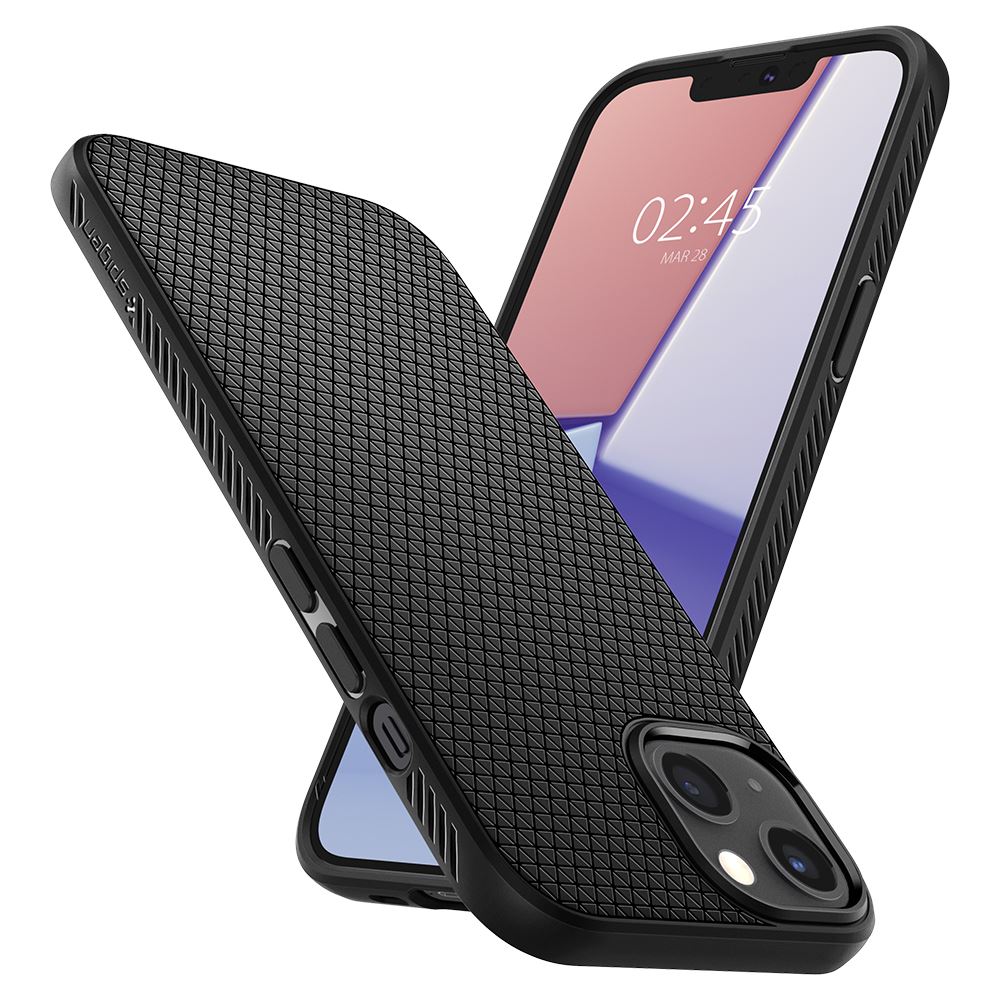 Spigen Liquid Air, matte black - iPhone 13 mini (7)