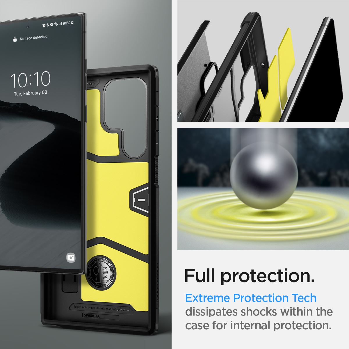 Spigen Tough Armor, black - Samsung Galaxy S22 Ultra (11)