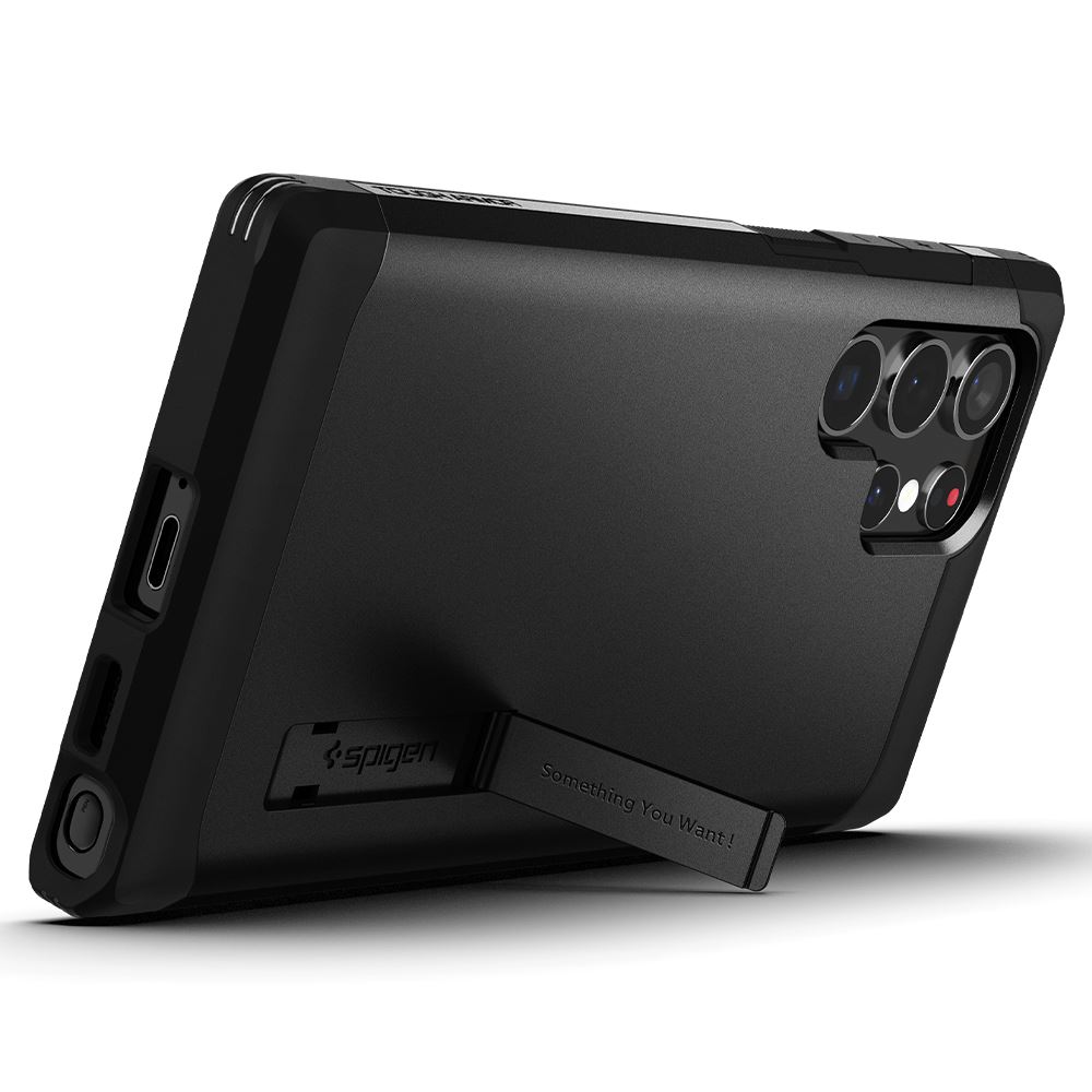 Spigen Tough Armor, black - Samsung Galaxy S22 Ultra (8)