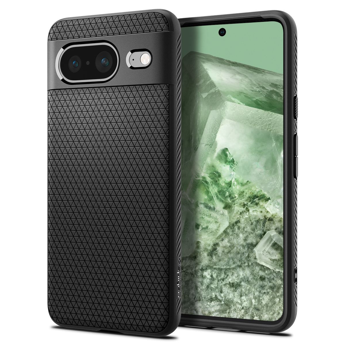 Spigen Liquid Air, matte black - Google Pixel 8 (1)