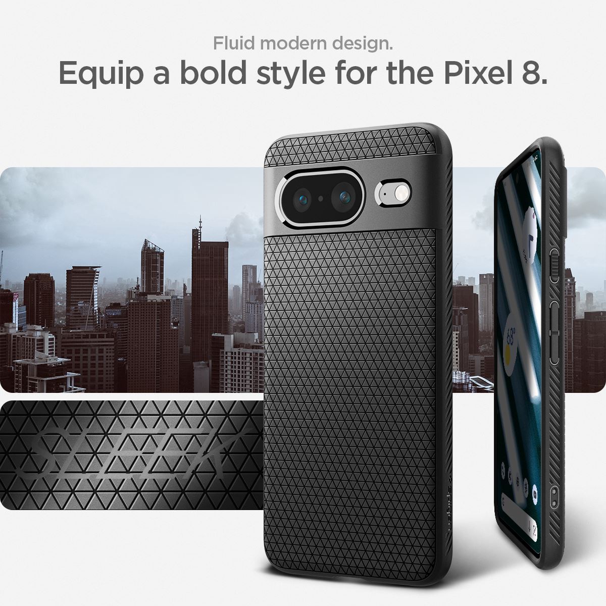 Spigen Liquid Air, matte black - Google Pixel 8 (15)