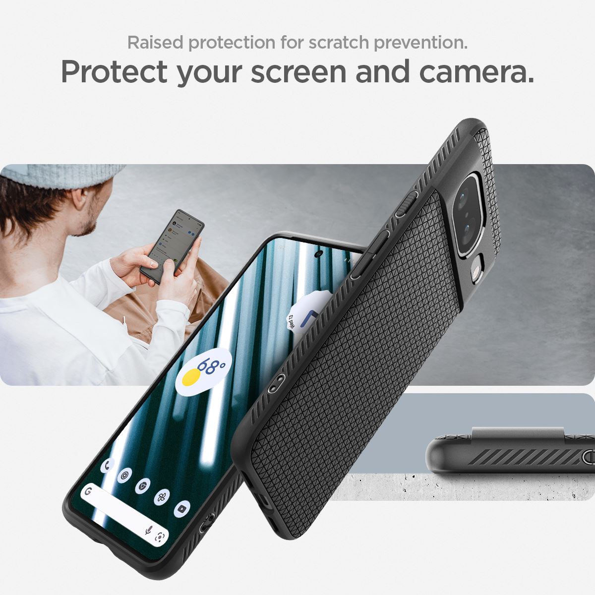 Spigen Liquid Air, matte black - Google Pixel 8 (17)