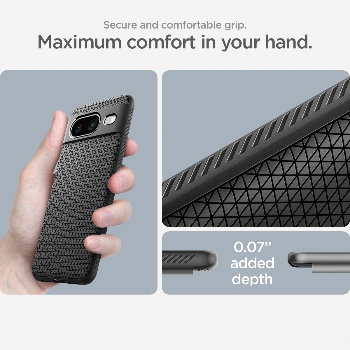 Spigen Liquid Air, matte black - Google Pixel 8 (18)
