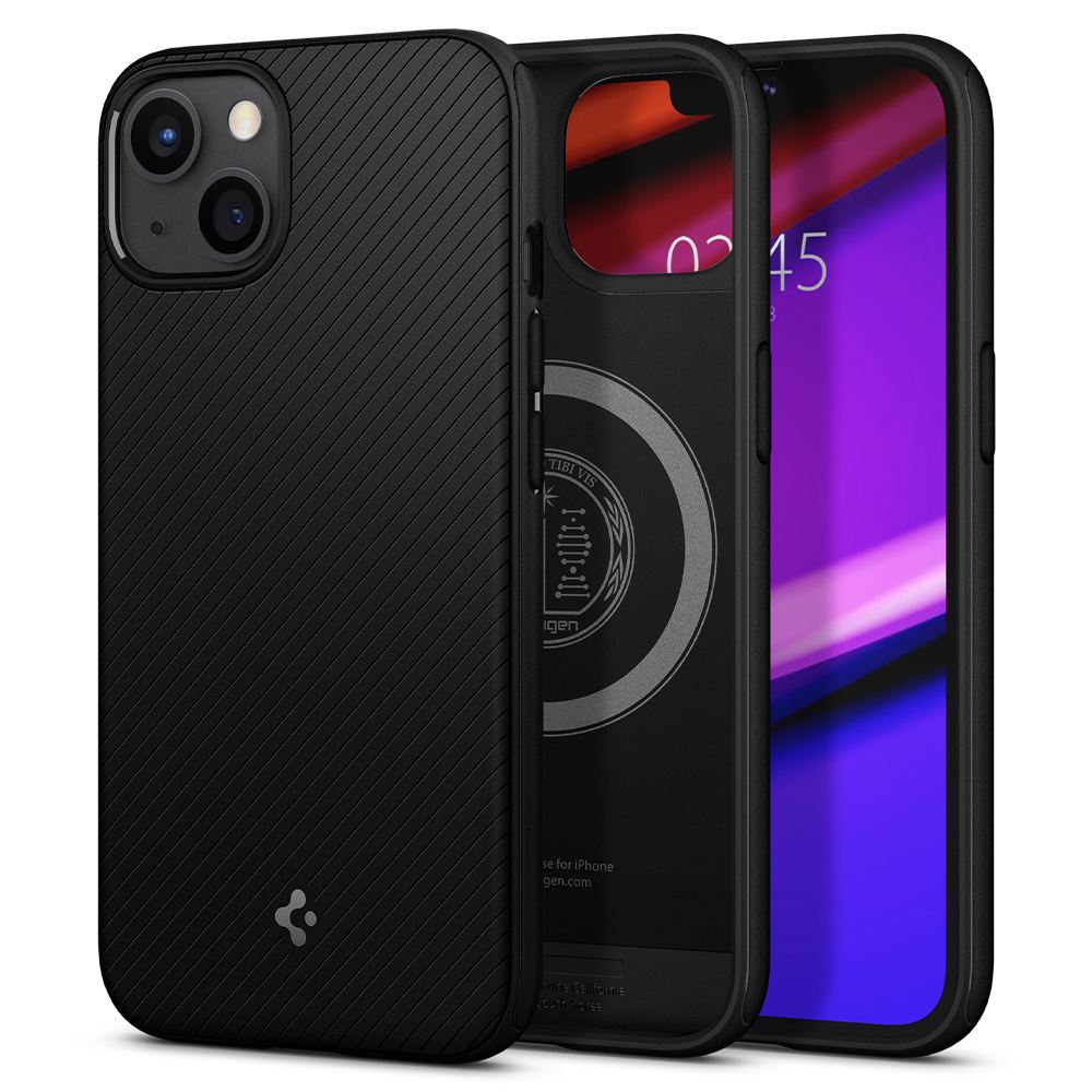 Spigen Mag Armor, matte black - iPhone 13 (1)