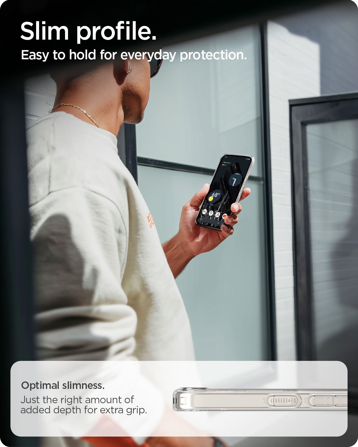 Spigen Ultra Hybrid MagSafe, clear white - Google Pixel 10a (11)