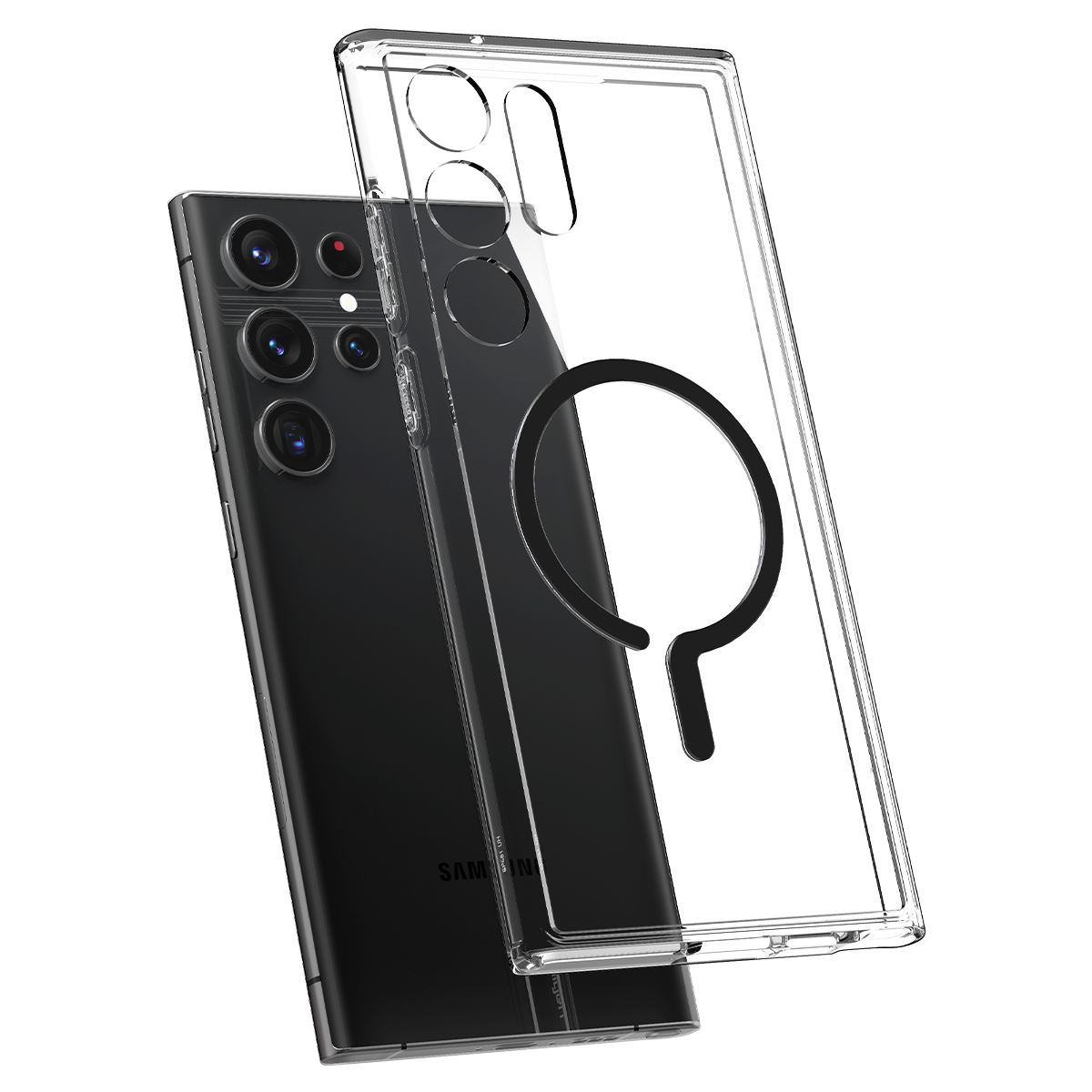 Spigen Ultra Hybrid OneTap MagSafe Ring, black - Samsung Galaxy S23 Ultra (6)