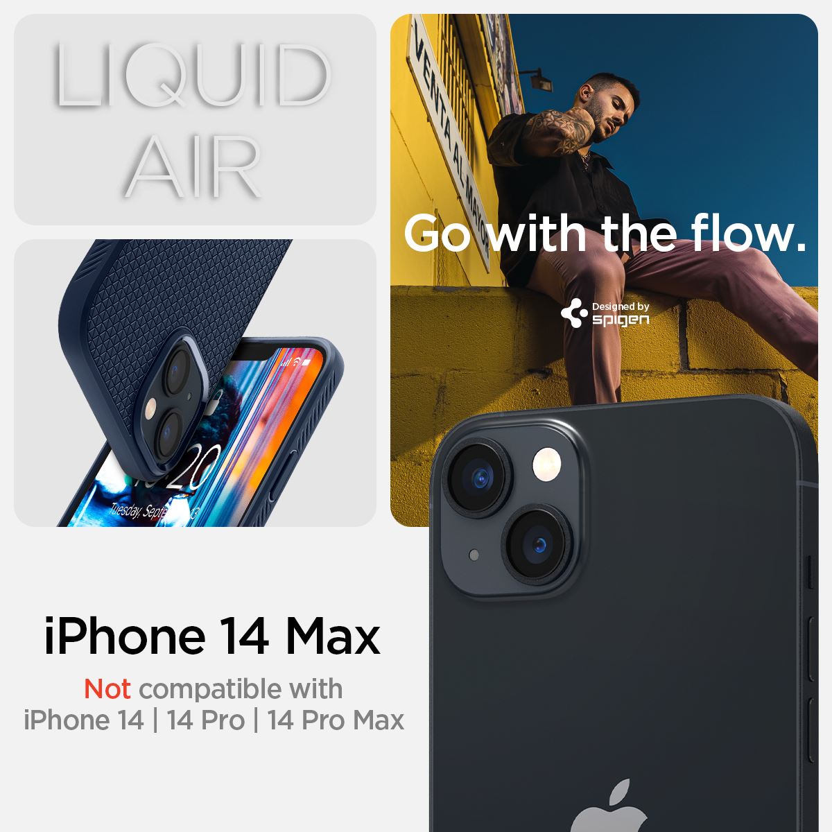 Spigen Liquid Air, navy blue - iPhone 14 Plus (11)