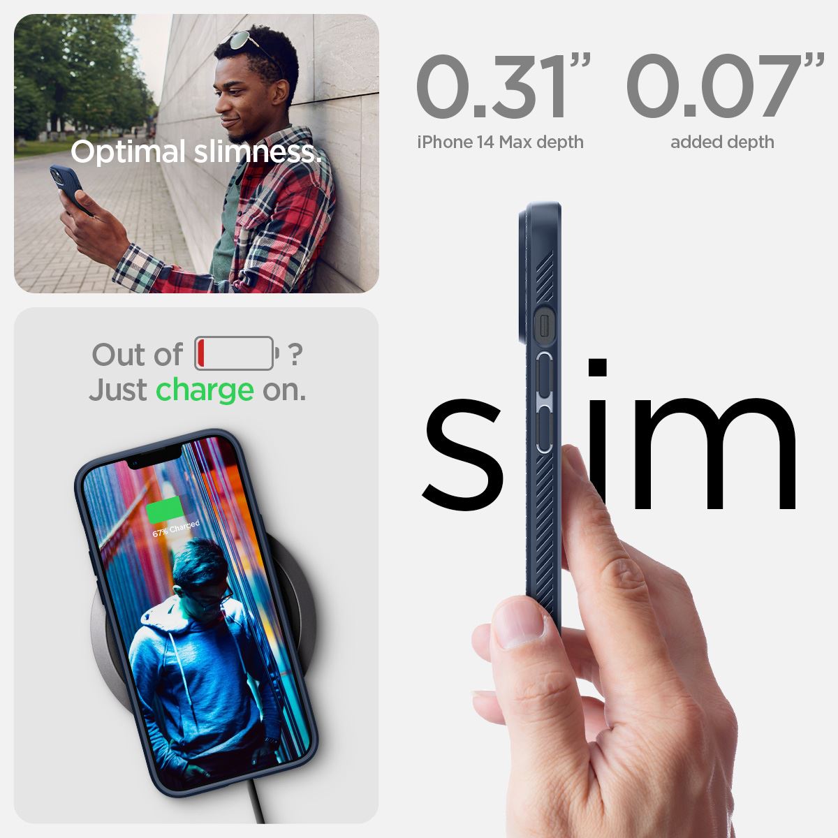 Spigen Liquid Air, navy blue - iPhone 14 Plus (15)