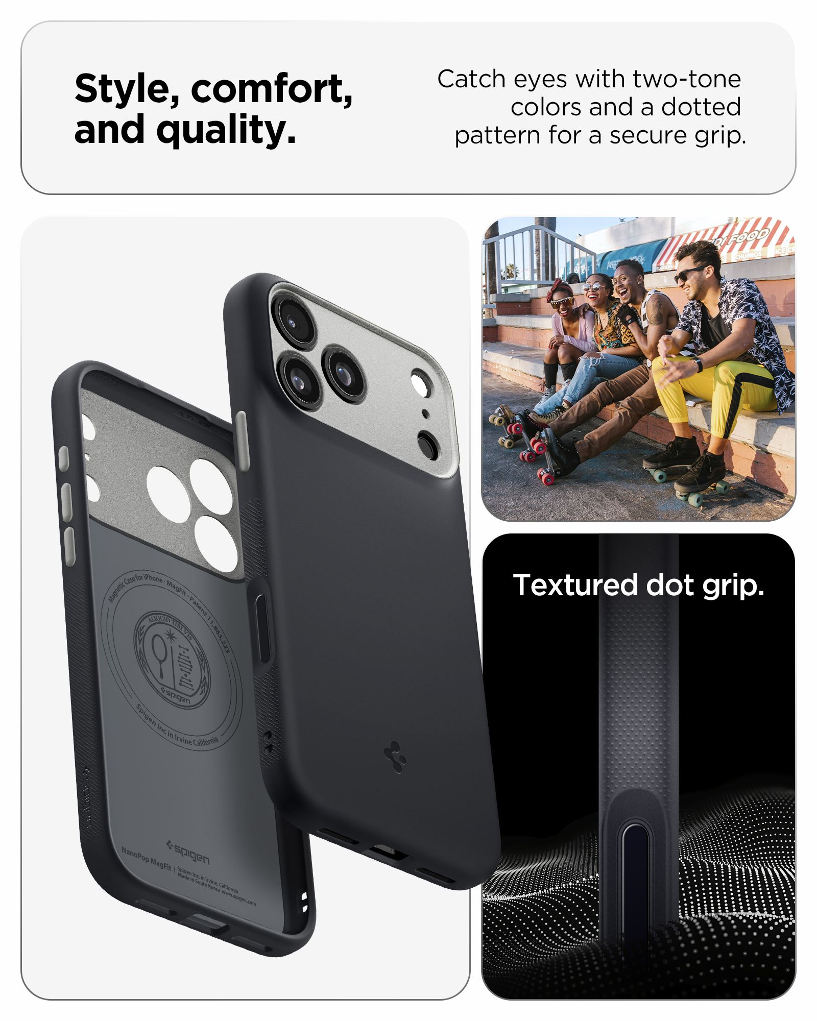 Spigen Nano Pop MagSafe, black sesame - iPhone 17 Pro (12)