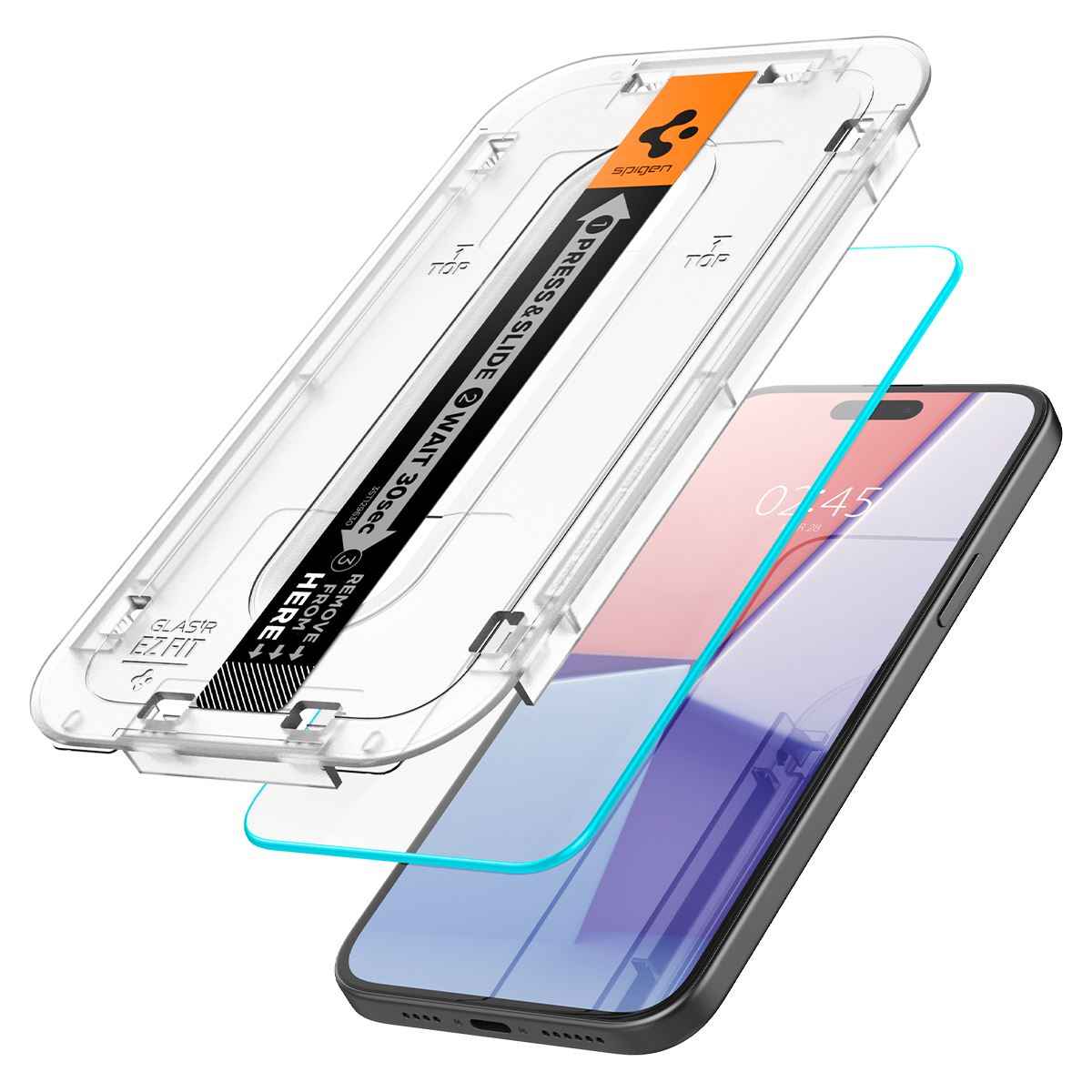 Spigen Glass tR EZ Fit 2 Pack, transparency - iPhone 16/15 (2)
