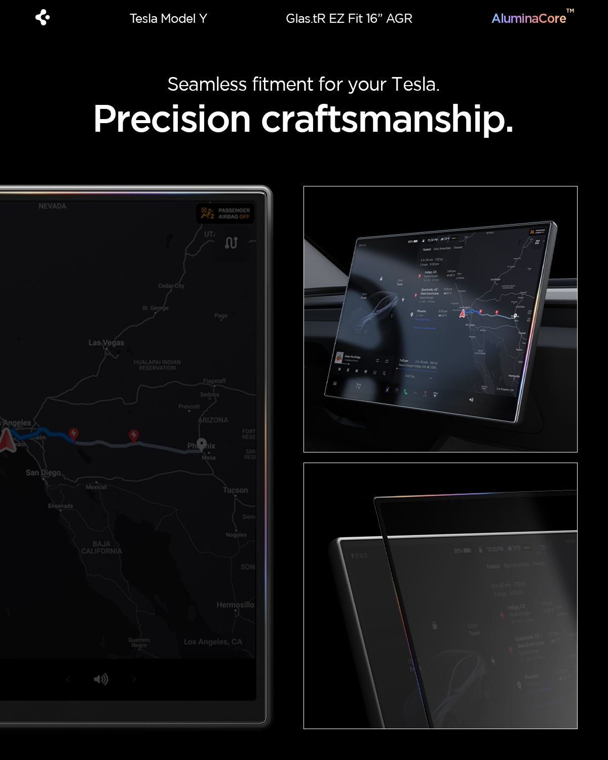 Spigen Tesla EZ Fit Anti Glare Matte FC, black - Tesla Model Y L 2026 (16)