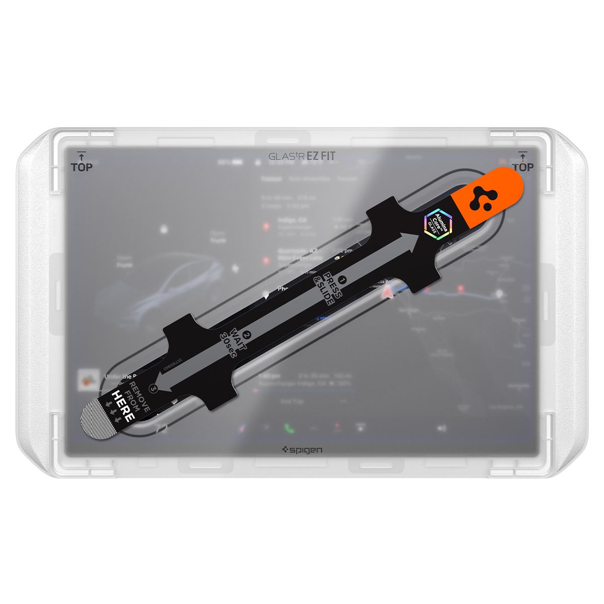 Spigen Tesla EZ Fit Anti Glare Matte FC, black - Tesla Model Y L 2026 (3)