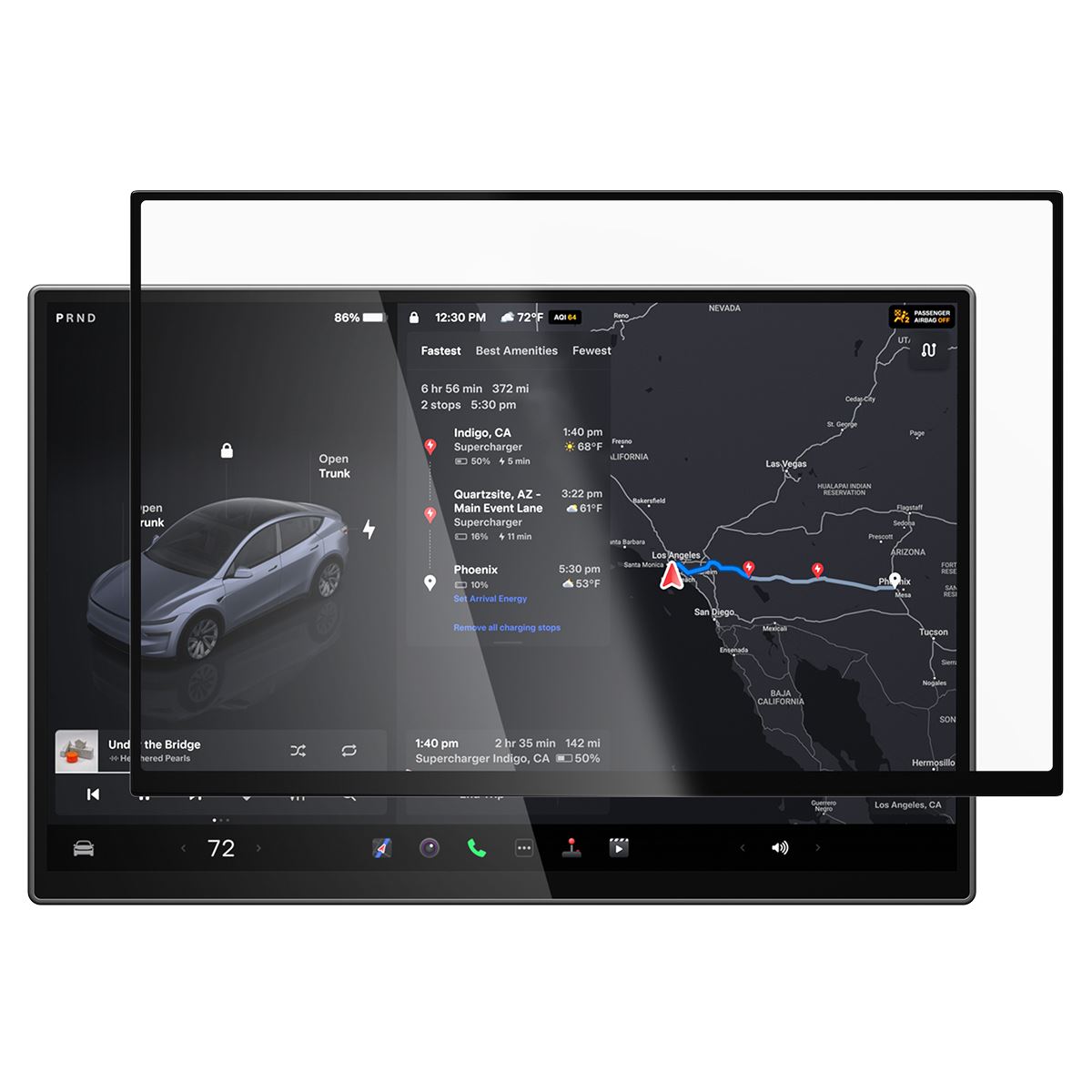 Spigen Tesla EZ Fit Anti Glare Matte FC, black - Tesla Model Y L 2026 (4)