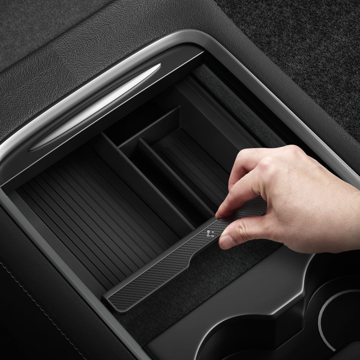 Spigen Tesla Center Console Organizer, black - Model Y/3 (10)