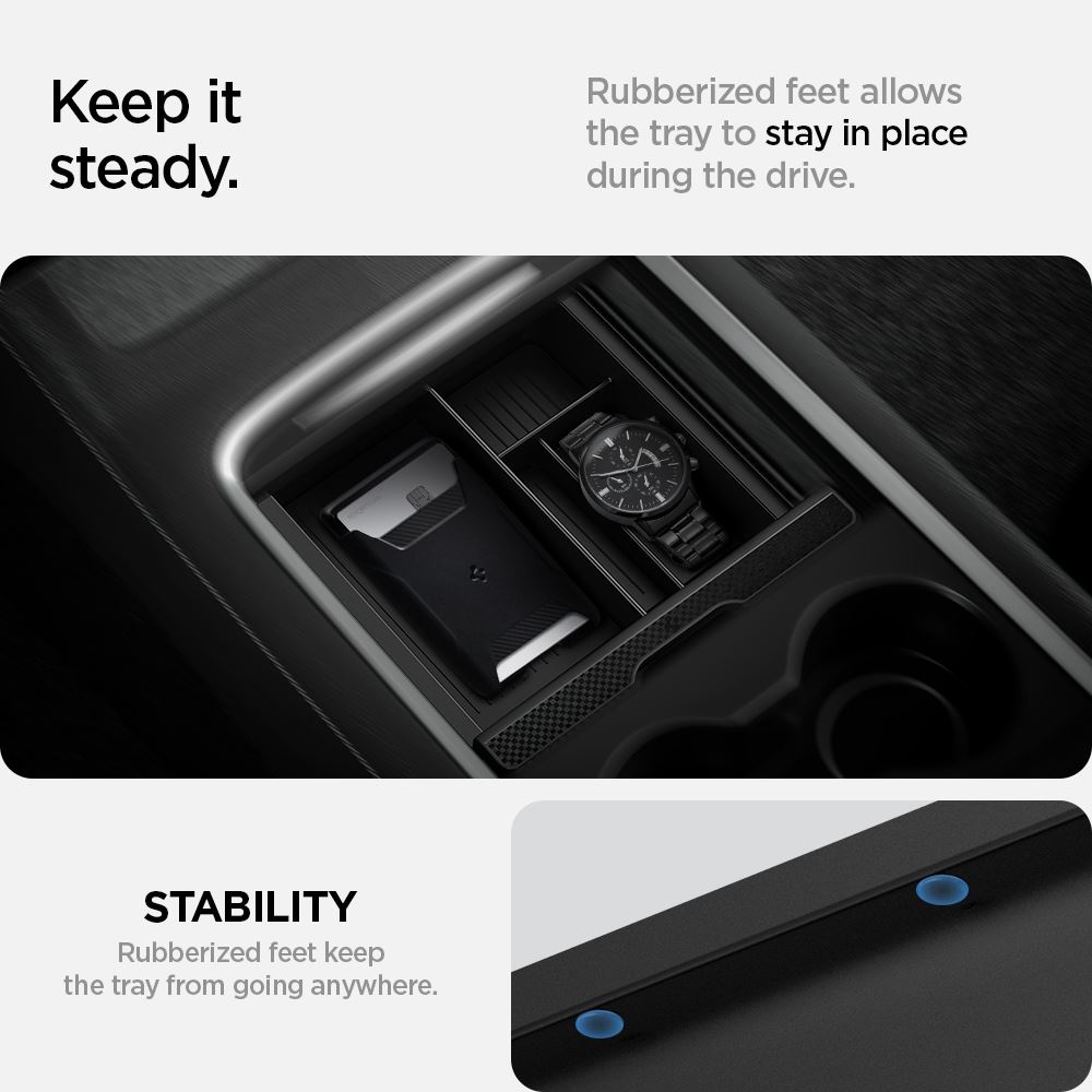 Spigen Tesla Center Console Organizer, black - Model Y/3 (7)