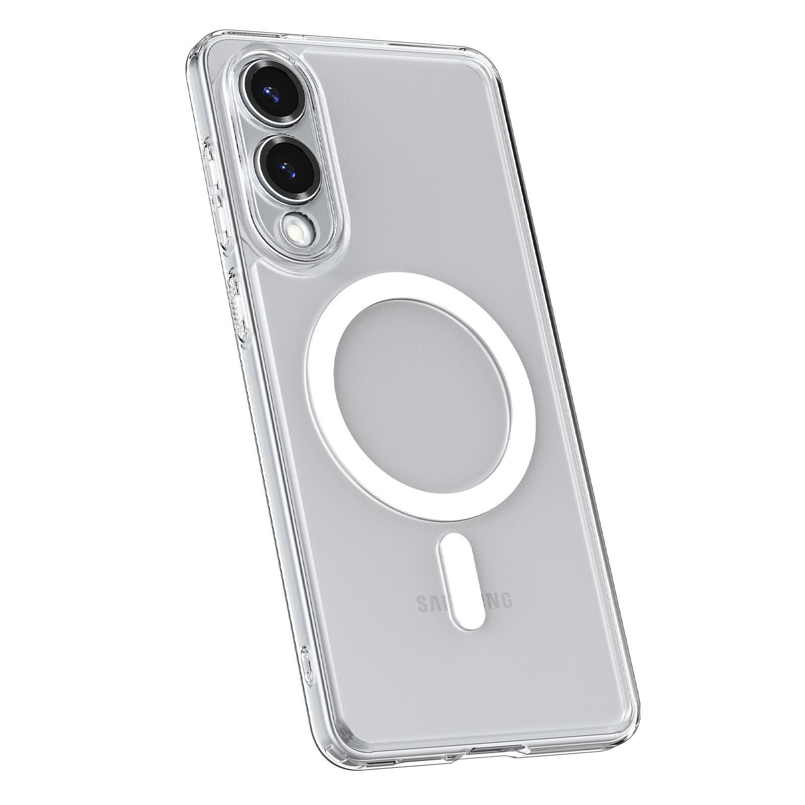 Spigen Ultra Hybrid MagSafe, clear white - Samsung Galaxy S25 Edge (7)